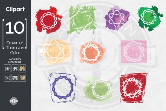 Croen of Thorns on Color Backgrounds: A Designer's Guide