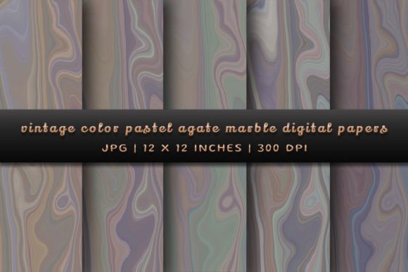 Elevate Your Designs with Vintage Color Pastel Agate Marble