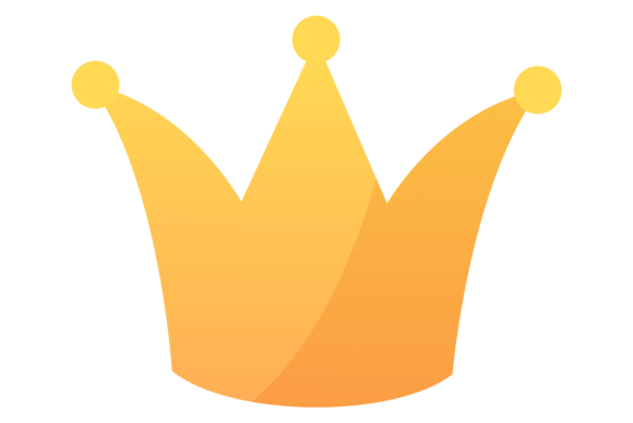Golden Crown Color Icon: A Royal Asset for Branding