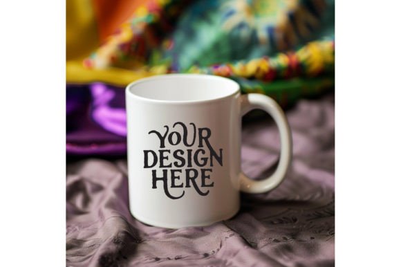 Mardi Gras Mug Mockup: Instant Digital Asset