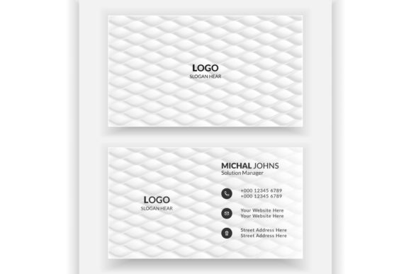 Modern Business Card Design: White Color Templates for Your Brand