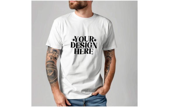 Next Level 6210 Man White Color Mockup 4: Elevate Your Apparel Designs