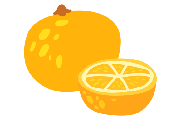 Orange Color Icon: The Fresh Citrus Fruit Symbol in Design