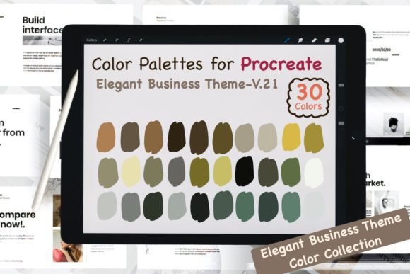 Procreate Color Palettes-Elegant Biz V21: Streamline Your Design Workflow