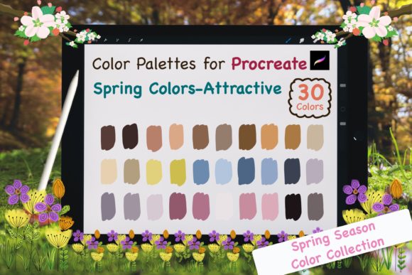 SpringAttractiv: A Procreate Color Palette for Fresh, Modern Design