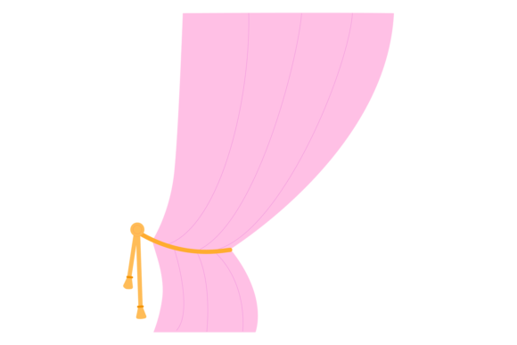 The Allure of Pink Drapery Icon: A Textile Tied Curtain Design