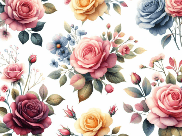 Watercolour Flowers Set Summer: Your Go-To Design Asset