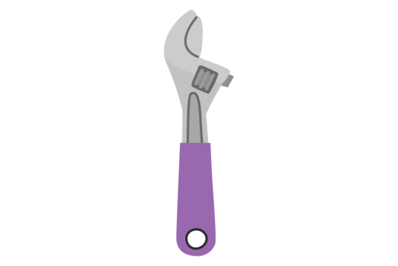 Wrench Color Icon: The Repair Tool Spanner for Modern Brands